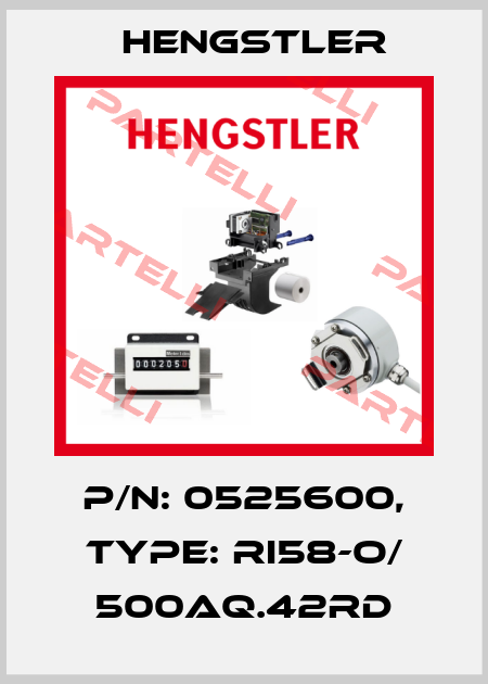 p/n: 0525600, Type: RI58-O/ 500AQ.42RD Hengstler
