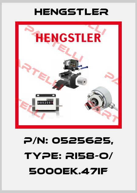 p/n: 0525625, Type: RI58-O/ 5000EK.47IF Hengstler