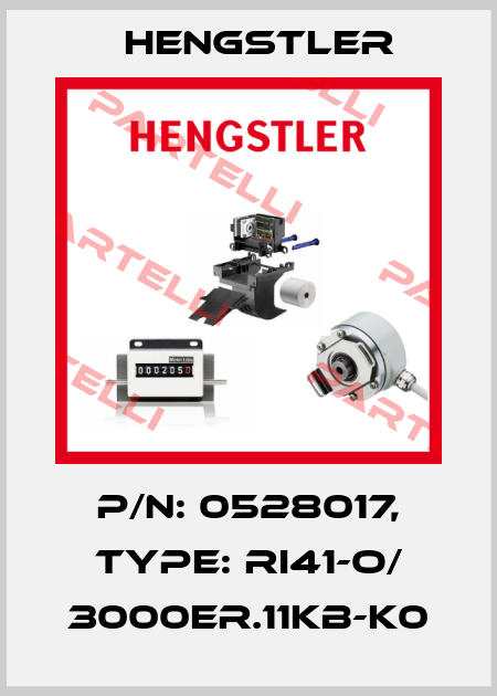 p/n: 0528017, Type: RI41-O/ 3000ER.11KB-K0 Hengstler