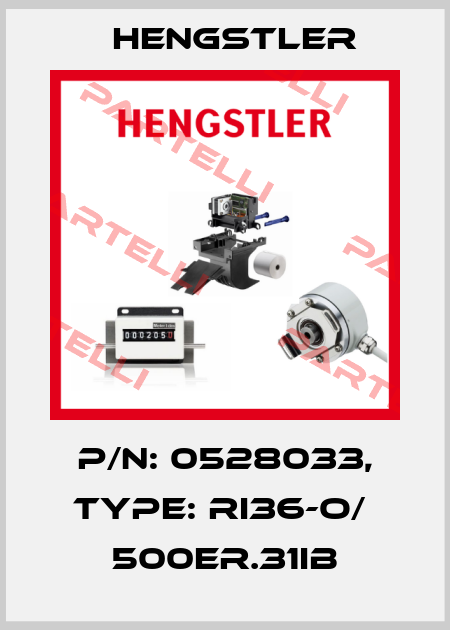 p/n: 0528033, Type: RI36-O/  500ER.31IB Hengstler