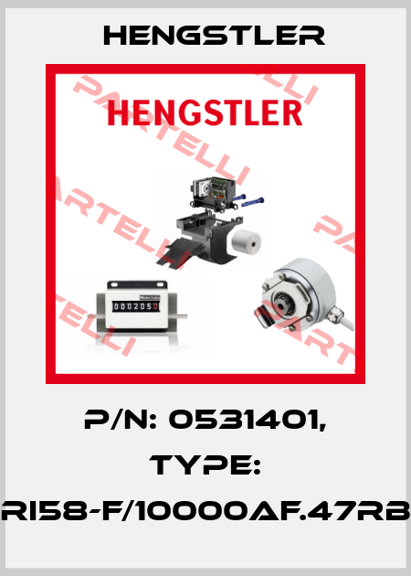 p/n: 0531401, Type: RI58-F/10000AF.47RB Hengstler