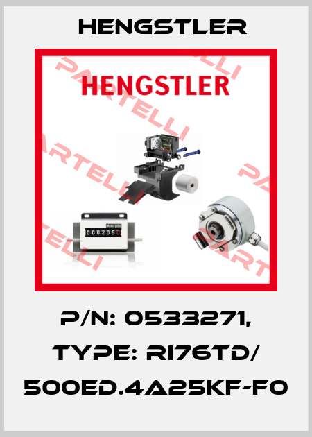 p/n: 0533271, Type: RI76TD/ 500ED.4A25KF-F0 Hengstler