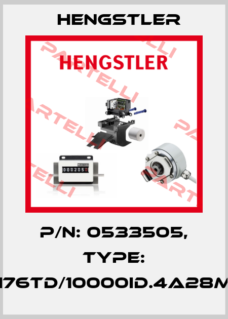 p/n: 0533505, Type: RI76TD/10000ID.4A28MF Hengstler