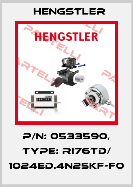 p/n: 0533590, Type: RI76TD/ 1024ED.4N25KF-F0 Hengstler