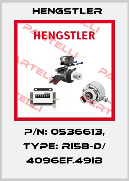 p/n: 0536613, Type: RI58-D/ 4096EF.49IB Hengstler