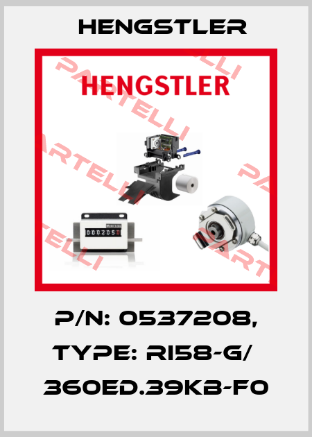 p/n: 0537208, Type: RI58-G/  360ED.39KB-F0 Hengstler