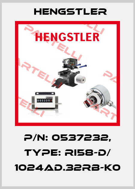 p/n: 0537232, Type: RI58-D/ 1024AD.32RB-K0 Hengstler