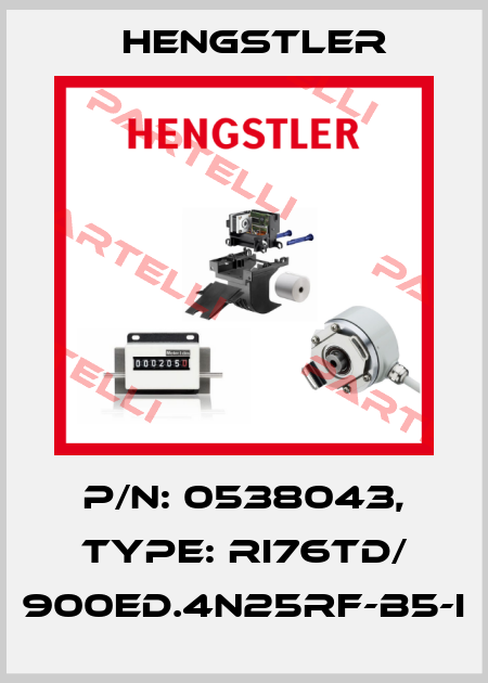 p/n: 0538043, Type: RI76TD/ 900ED.4N25RF-B5-I Hengstler