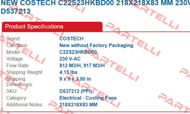 C22s23hkbd00  Costech