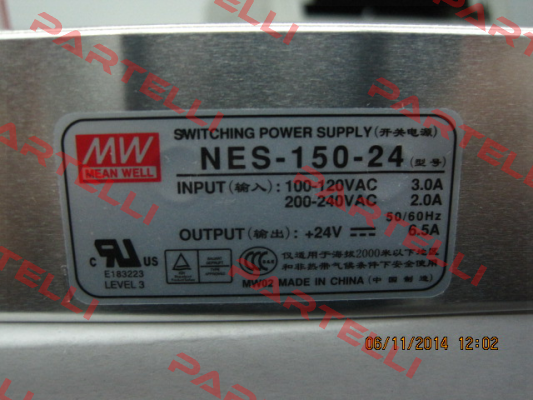 709-NES150-24   MFR. #:NES150-24 Mean Well