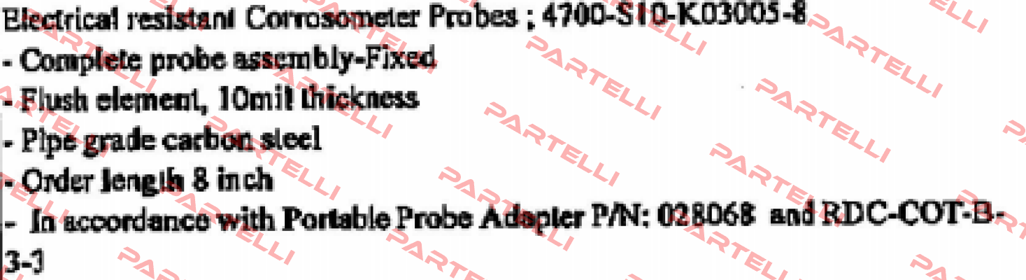 P/N 4700-S10-K03005-8  Cosasco