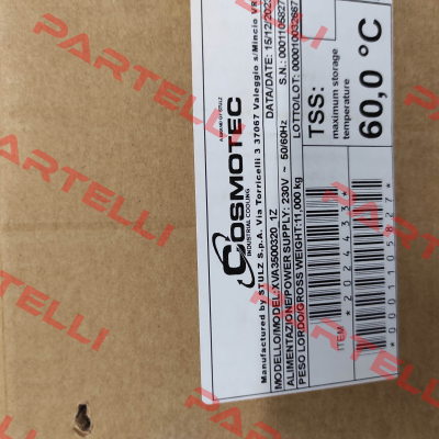 XVA3500320-1Z Cosmotec (brand of Stulz)