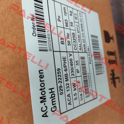 ACA 132 MB 6/PHE (Design: IM B3) AC Motoren