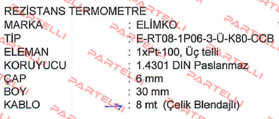RT08-1P06-3-Ü-K80-CCB  Elimko