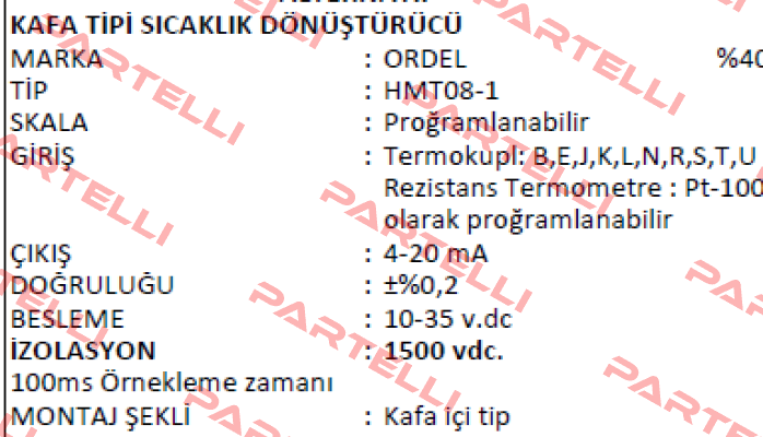 HMT08-1 Ordel