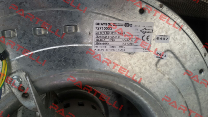 72710003 / DA-10/8 550 4P 3V B9 MP Chaysol