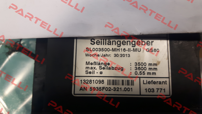 SL003500-MH 16-ll-MU/ GS80  oem  FSG Fernsteuergeräte