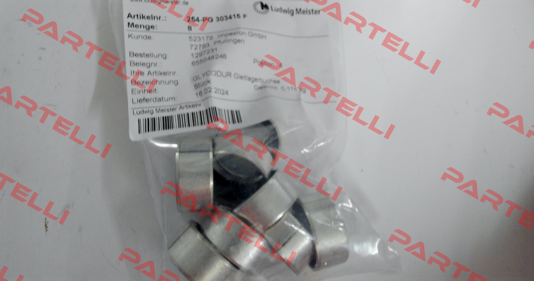 F16005101 - 254PG 303415 3 F Glycodur