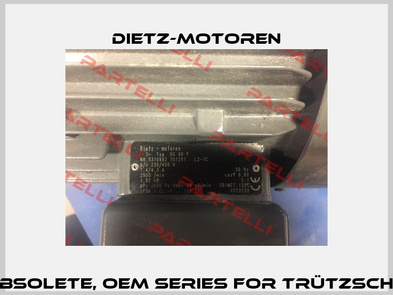 DG 90 P - obsolete, OEM series for Trützschler GmbH   Dietz-Motoren
