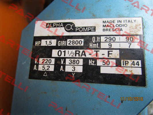 01 1/2 RA-T-F Alpha Pompe