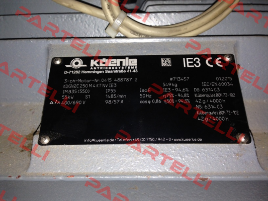 KDGN2C 250 M 4 KT NV IE3  Küenle