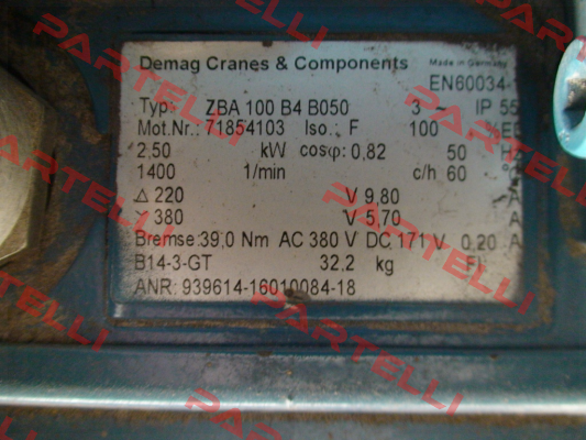 ZBA100 B4 B050 - 71854103  Demag