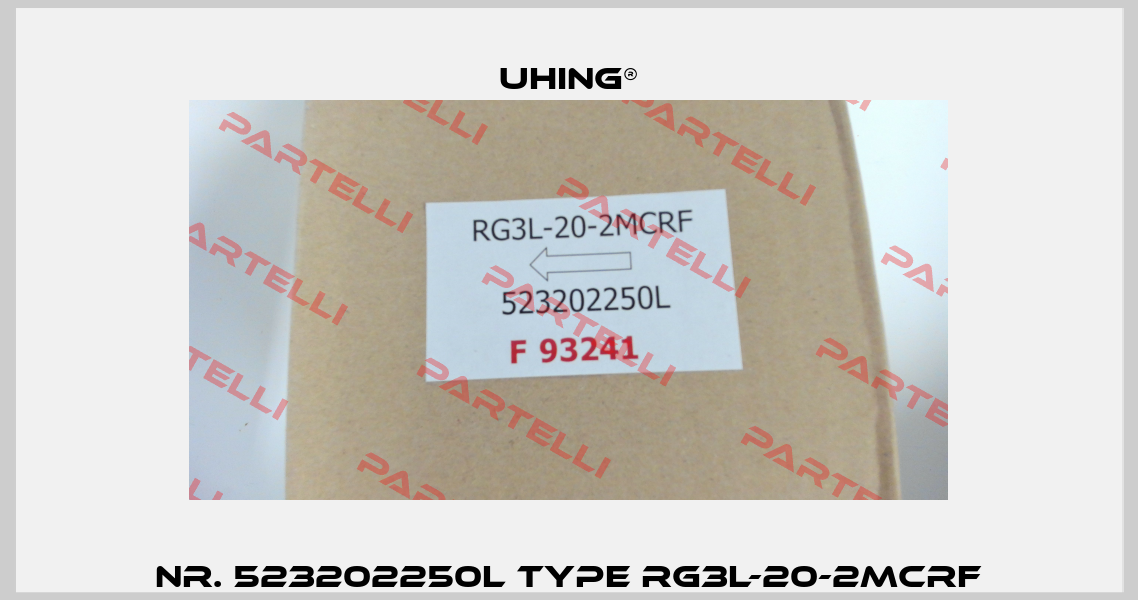 Nr. 523202250L Type RG3L-20-2MCRF Uhing®