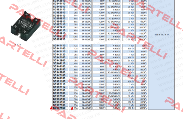 SC967160-75A Celduc