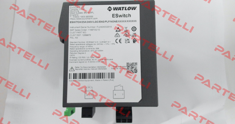 ESWITCH/25A/240V/LGC/ENG/PLF/NONE Eurotherm