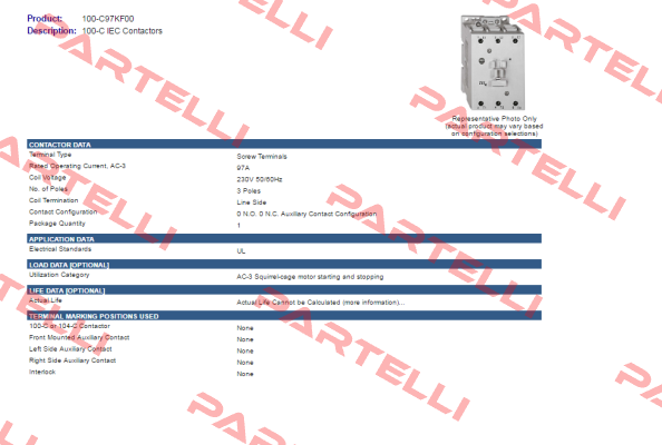 100-C97KF00  Allen Bradley (Rockwell)