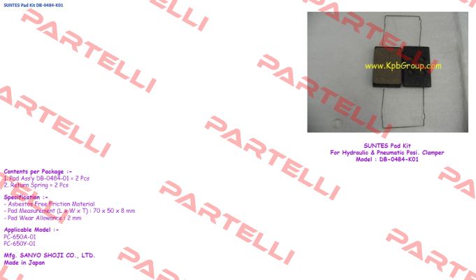 DB-0484-K01 Suntes