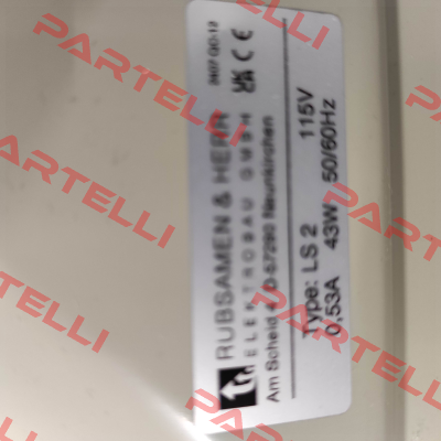 LS 2K Pebble grey RAL 7032 - 115V AC Rübsamen & Herr