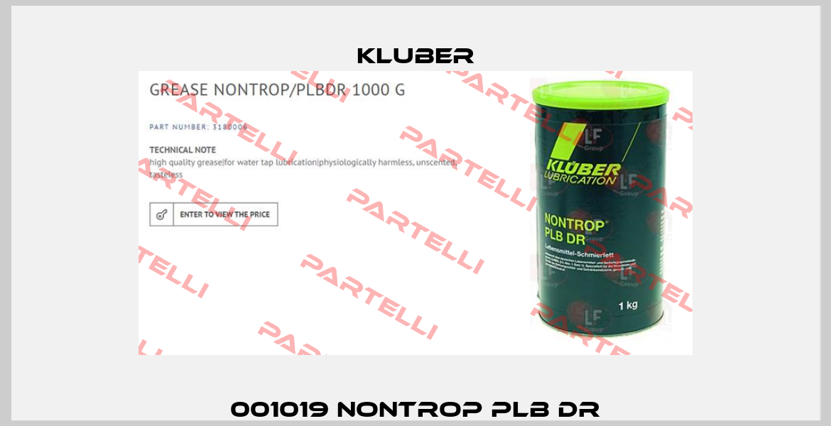 001019 NONTROP PLB DR Kluber