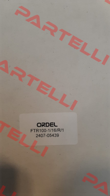 FTR100-1/16/R/1 Ordel