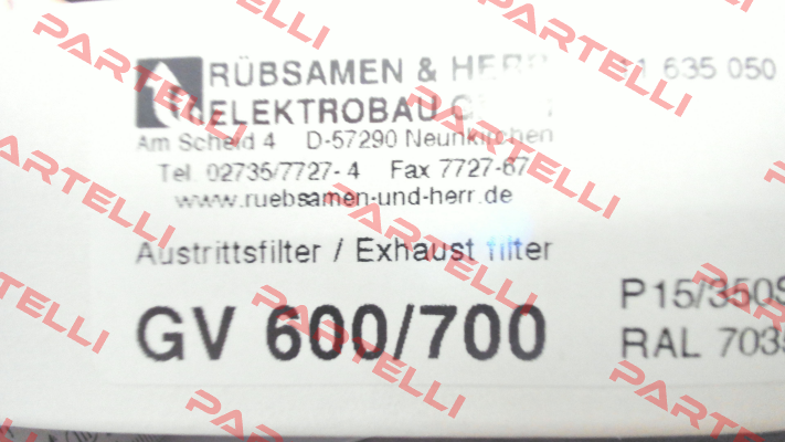 GV 600/700 Rübsamen & Herr
