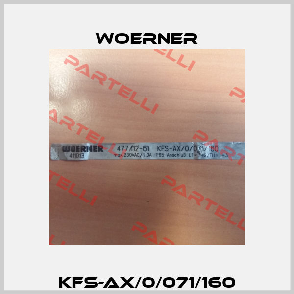 KFS-AX/0/071/160 Woerner
