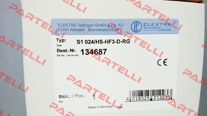 134687 // S1 024/HS-HF3-D-RG Elektra Tailfingen