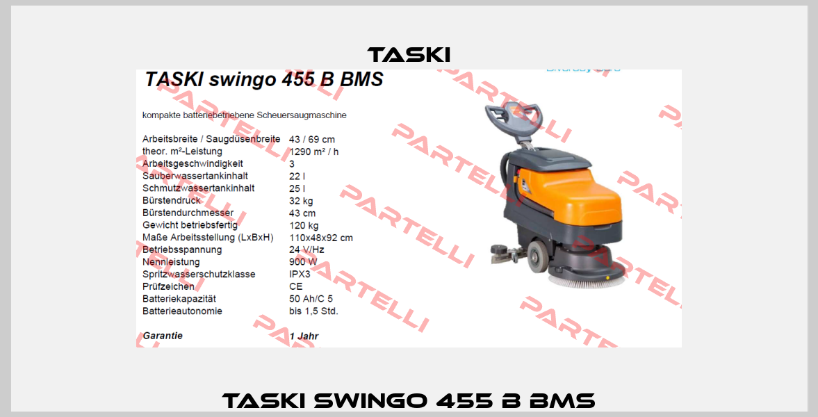 TASKI swingo 455 B BMS TASKI