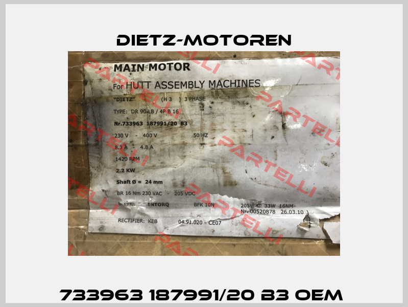733963 187991/20 B3 oem  Dietz-Motoren