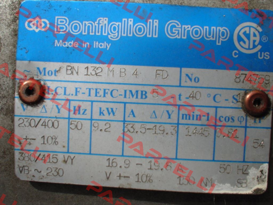 BN 132MB 4 FD Bonfiglioli