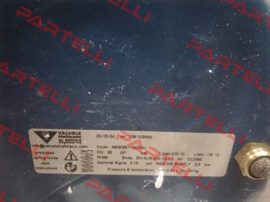 M9S02511AD/GU Valvole Hofmann