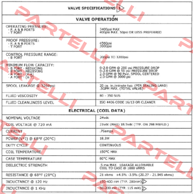 VEP03M-3-B220-GD-24L-B-Y5861-8 (OEM) Continental Hydraulics