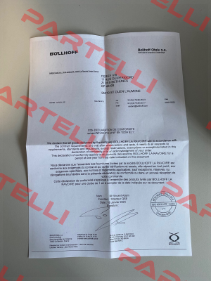 CERTIFICATE OF CONFORMITY NFL 00-015C BOLLHOFFOTALU Böllhoff