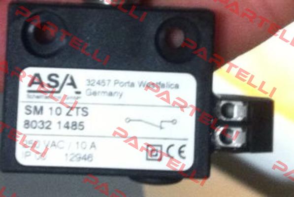 P/N: 80220086, Type: SM 10 ZTS ASA Schalttechnik