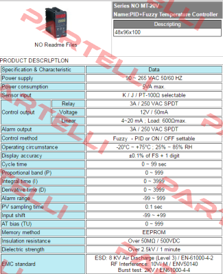 MT-20-V Fotek