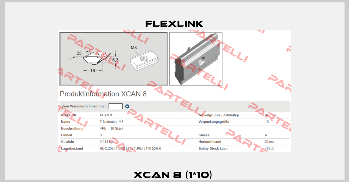 XCAN 8 (1*10)  FlexLink