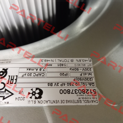 DA-10/10 750 4P 3V B5 (230V50)F V5 / 5128037800 Chaysol