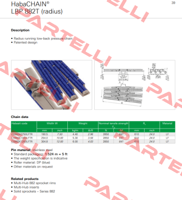 C0882K1200LFTR-N4 Habasit