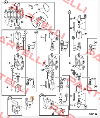 JCB Valve relief Husco