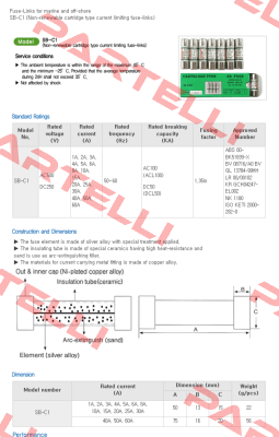 SB-C1 (2A) Sb Fuse